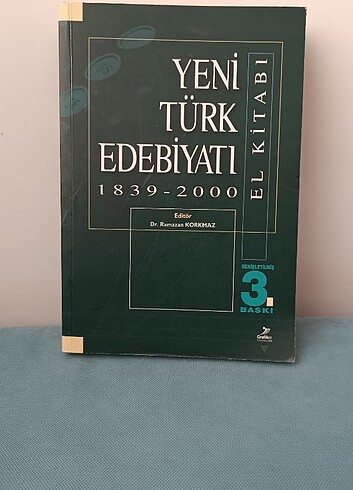 Yeni Türk Edebiyatı kitap