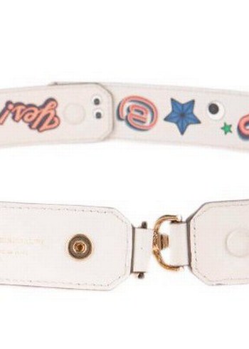 Anya Hindmarch Beyaz Deri Kadın Kemer Velcro Kapamalı - Görsel 3