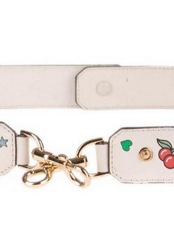 Anya Hindmarch Beyaz Deri Kadın Kemer Velcro Kapamalı - Görsel 2