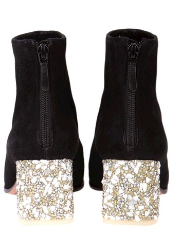 Sophia Webster Parlak Topuklu Siyah Süet Kadın Bot - Görsel 2