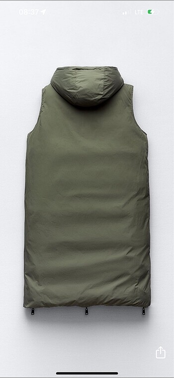 Zara çift taraflı  SU VE RÜZGAR KORUMALI BOMBER YELEK - Görsel 5