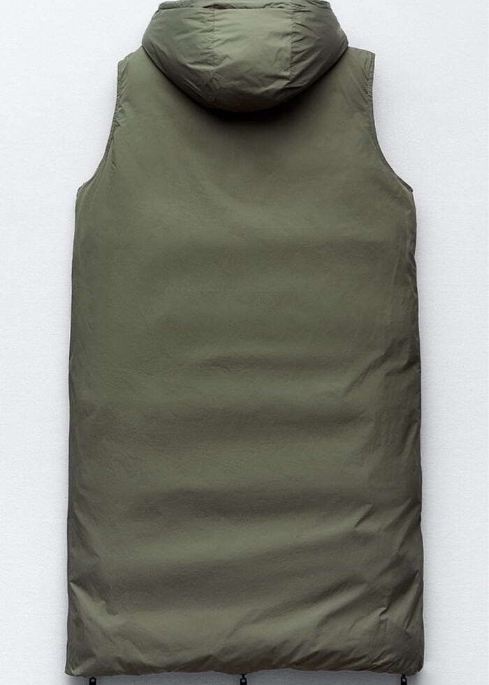 Zara çift taraflı  SU VE RÜZGAR KORUMALI BOMBER YELEK - Görsel 5