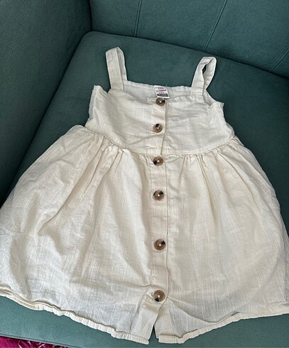 LCW kare yaka askılı basic kız elbise - Görsel 4