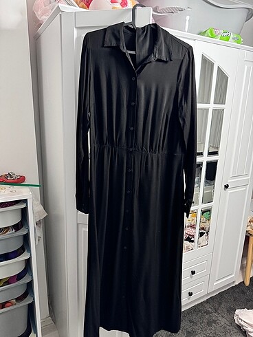 H&M pamuk elbise siyah - Görsel 3