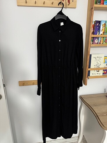 H&M pamuk elbise siyah - Görsel 10