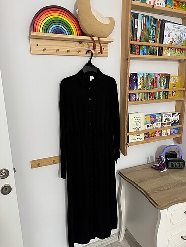 H&M pamuk elbise siyah - Görsel 8