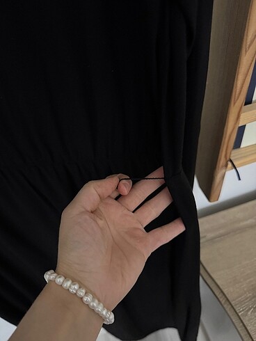 H&M pamuk elbise siyah - Görsel 17