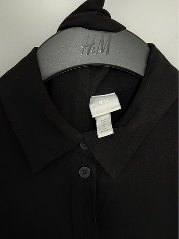 H&M pamuk elbise siyah - Görsel 14