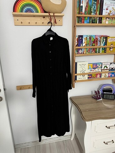 H&M pamuk elbise siyah - Görsel 11