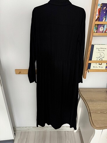 H&M pamuk elbise siyah - Görsel 16