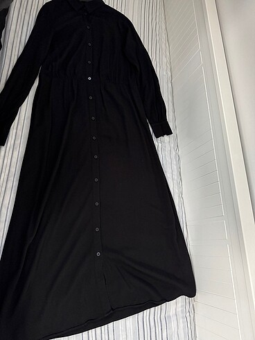 H&M pamuk elbise siyah - Görsel 19
