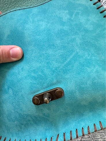 Turkuaz çanta - Görsel 4