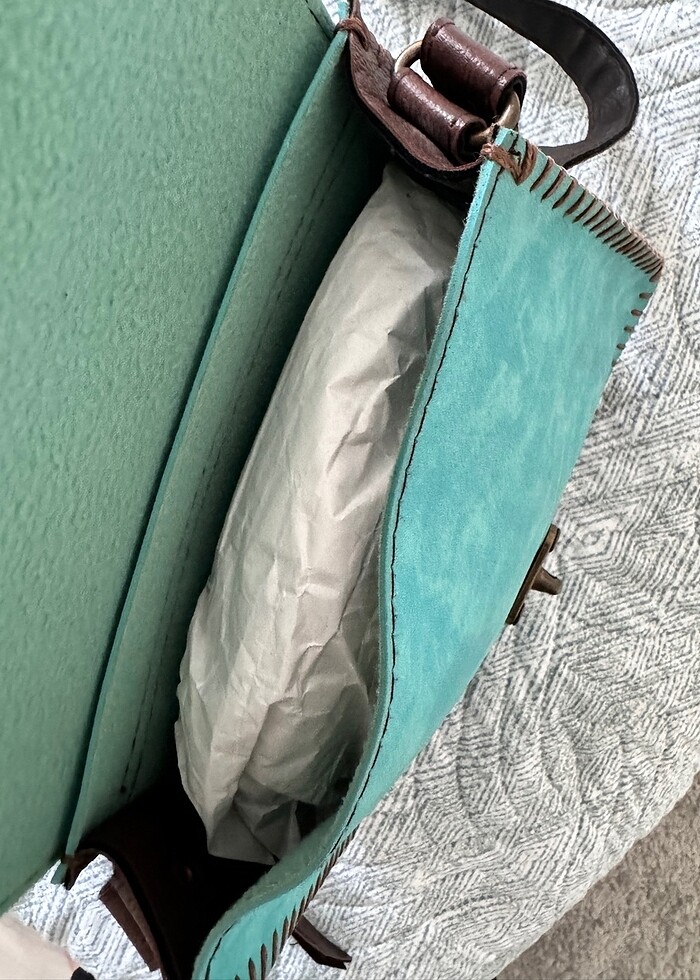 Turkuaz çanta - Görsel 5