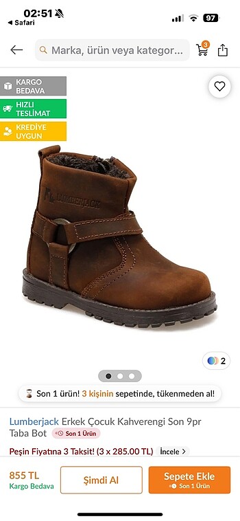 Lumberjack kahverengi bot - Görsel 12