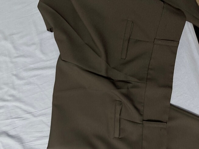 Kumaş siyah pantolon - Görsel 8