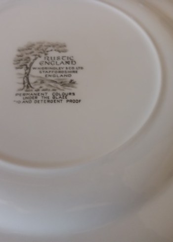 Yurtdişindan Gri Desenli Beyaz Porselen Tabak  
(2 ADET) - Görsel 5