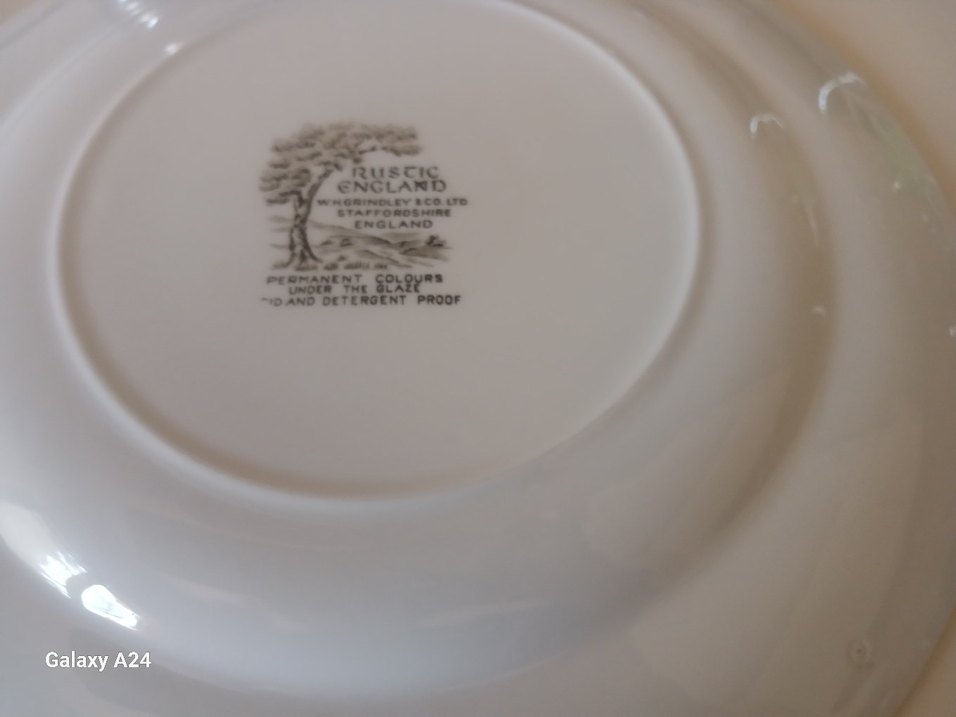 Yurtdişindan Gri Desenli Beyaz Porselen Tabak  
(2 ADET) - Görsel 5