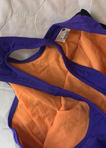 Siyah-Mor Kadın Spor Mayo - Görsel 5