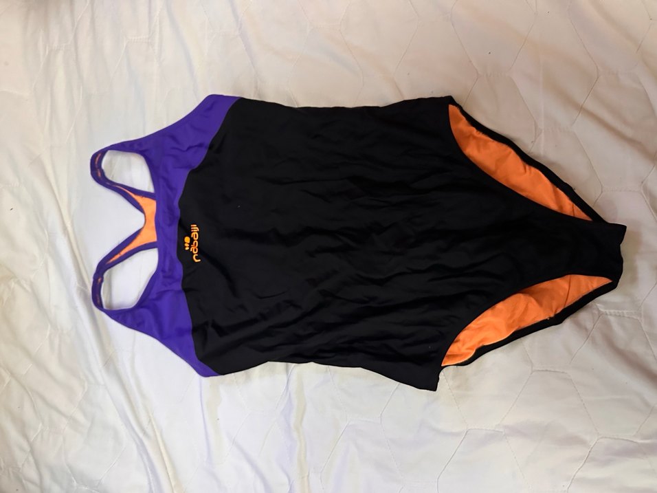 Siyah-Mor Kadın Spor Mayo - Görsel 2