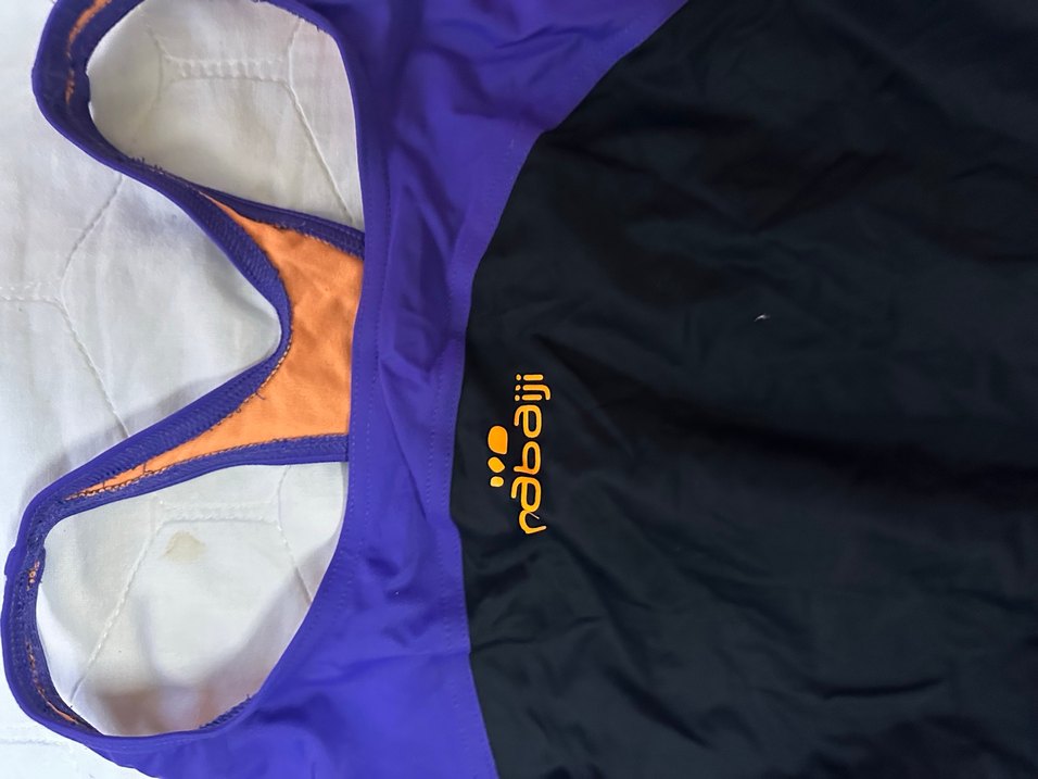 Siyah-Mor Kadın Spor Mayo - Görsel 4