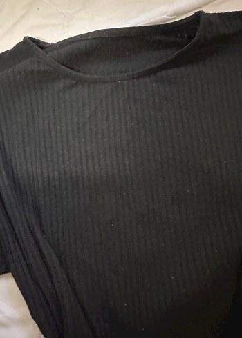 Siyah Salaş Tişörtü, Kısa Kollu, Klasik Yaka - Görsel 2