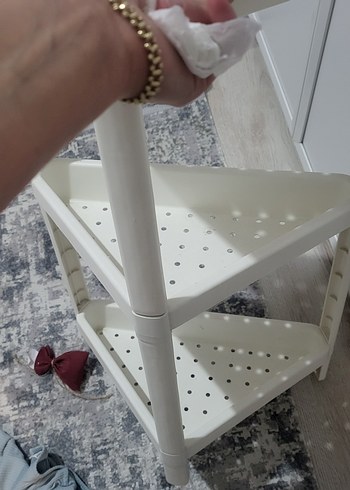 VESKEN Beyaz Raf Ünitesi 33x33x71 cm - Görsel 6