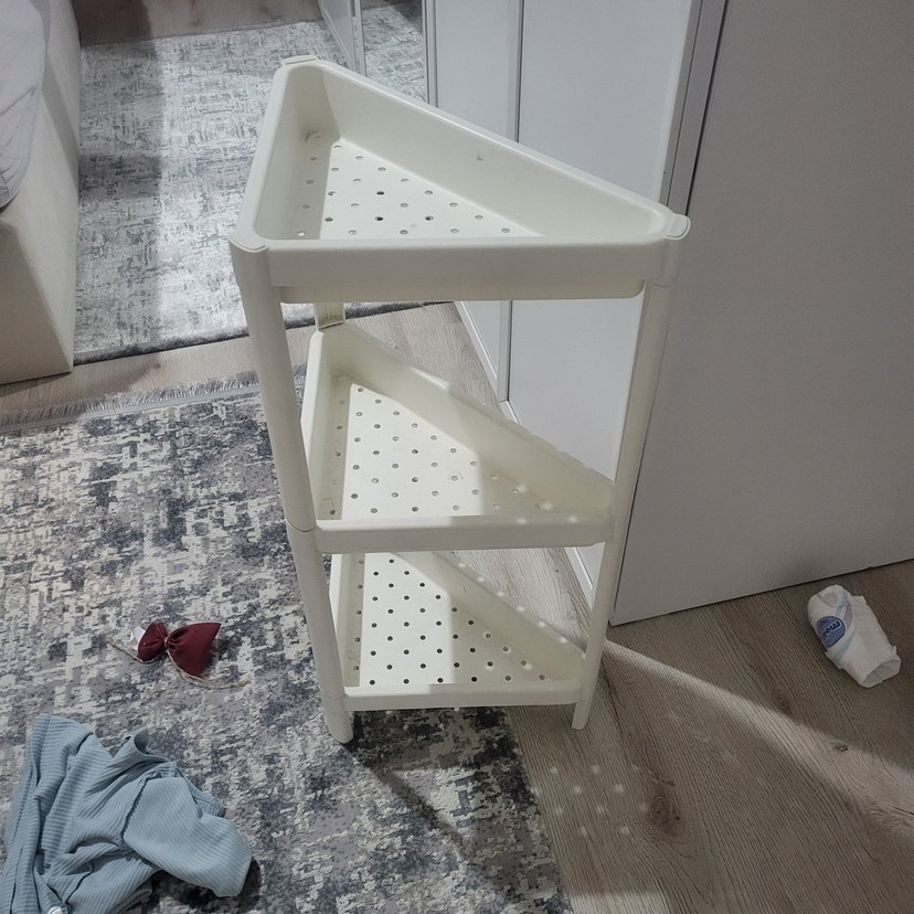 VESKEN Beyaz Raf Ünitesi 33x33x71 cm - Görsel 2