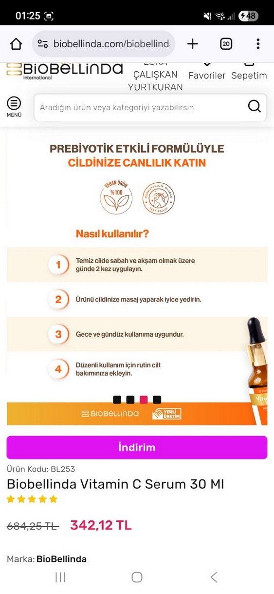 Biobellinda Vitamin C Serum 30 ml - Görsel 2