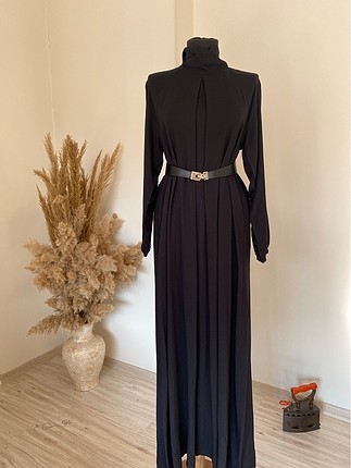 Tasarımcı Bayan siyah elbise ve kimono ikili satış