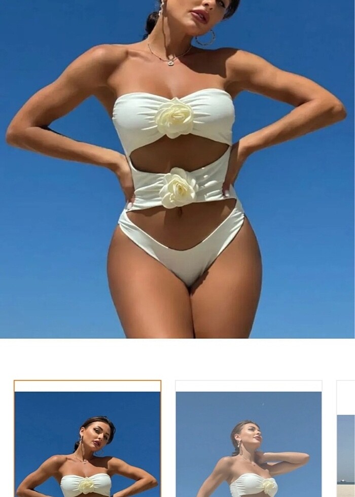 Güllü mayokini - Görsel 4