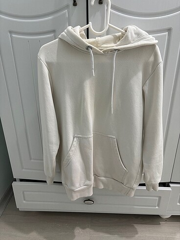 Beyaz sweatshirt