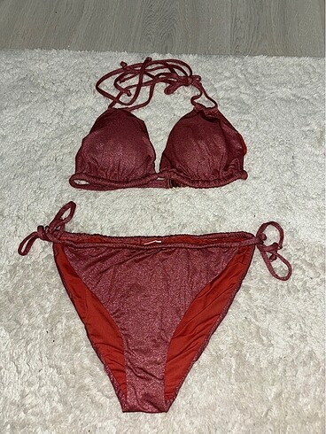 m Beden Simli bikini takım