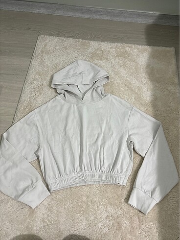 Beyaz sweatshirt