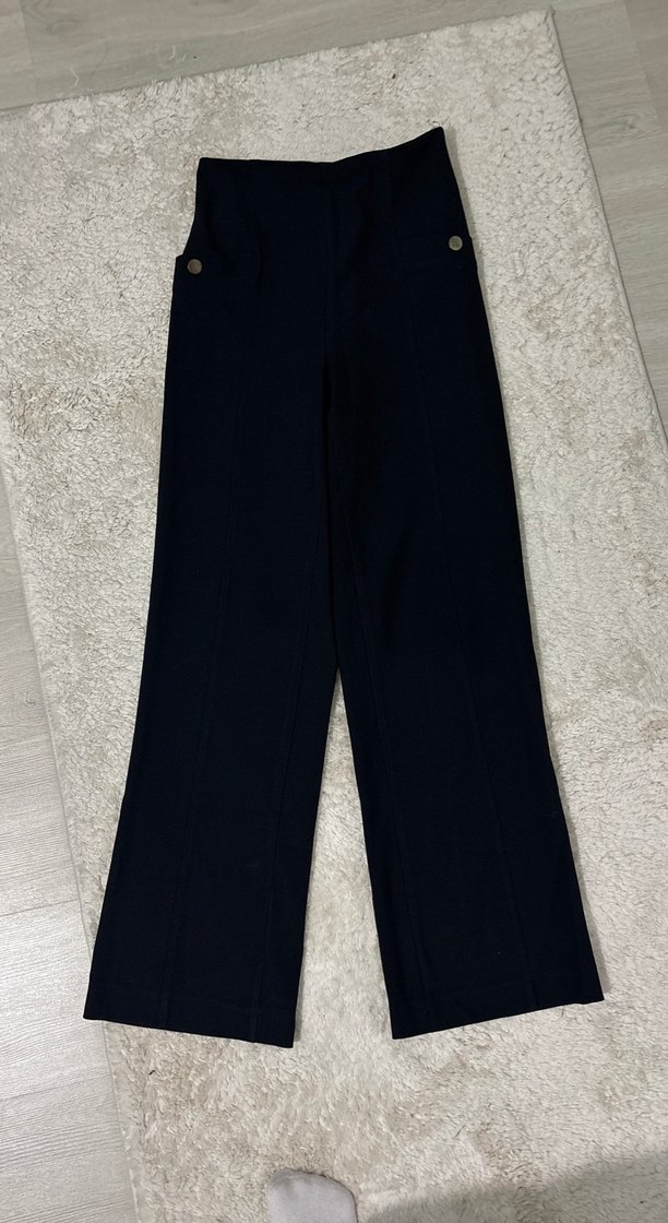 Kadın Lacivert Kumaş Pantolon - Görsel 3