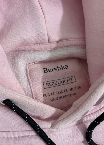 Pembe Kapüşonlu Rahat Kesim Sweatshirt - Görsel 2