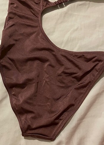 Kahverengi Strappy Kadın Mayo - Görsel 2