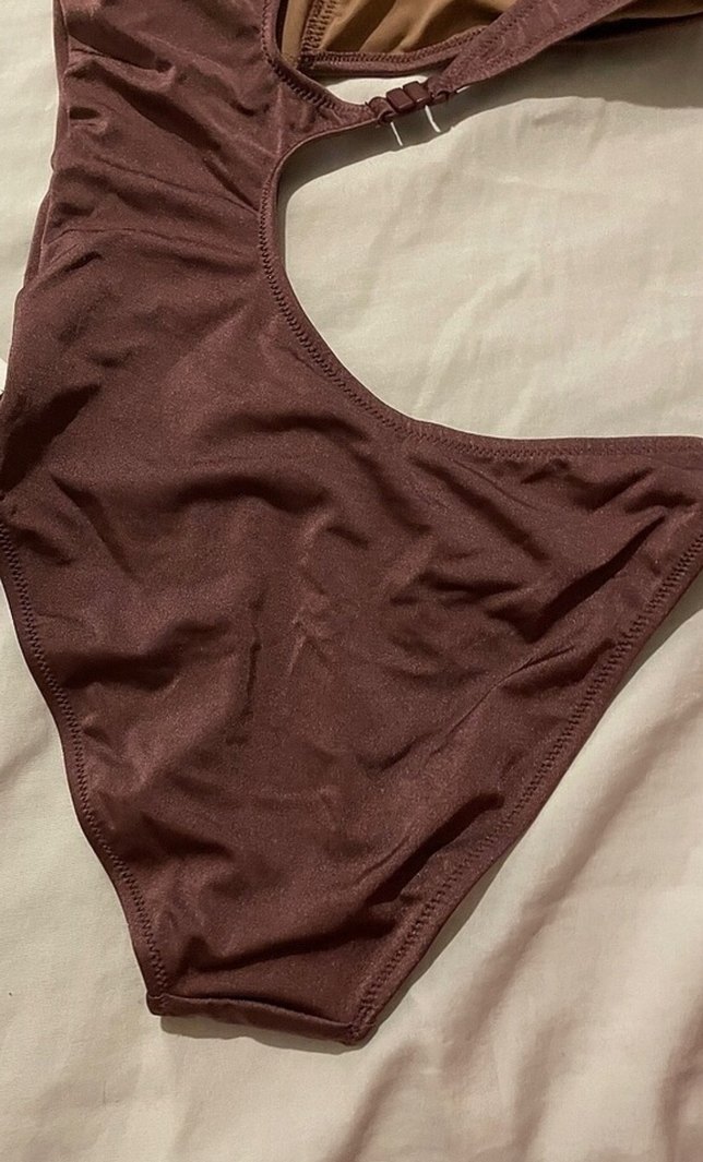 Kahverengi Strappy Kadın Mayo - Görsel 2