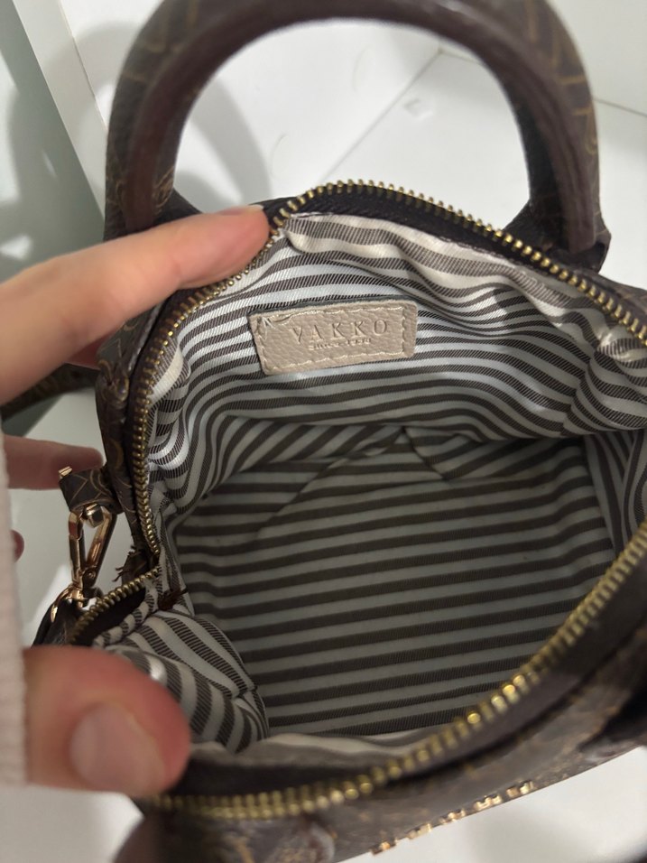 Vakko Kahverengi Deri Kadın Çanta - Görsel 3