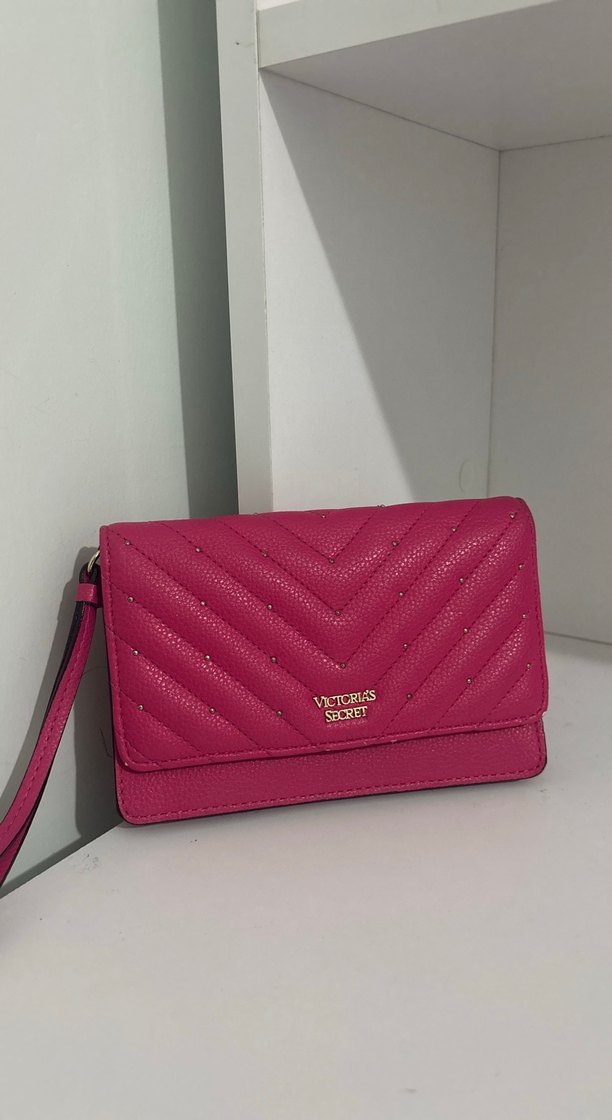 Pembe Nakışlı Deri Kadın Portföy Cüzdan - Görsel 2