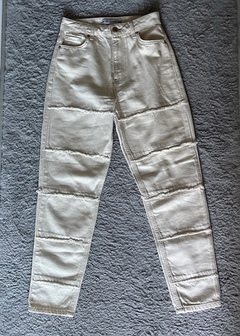 Koton Kadın Krem Denim Pantolon Midi Boy