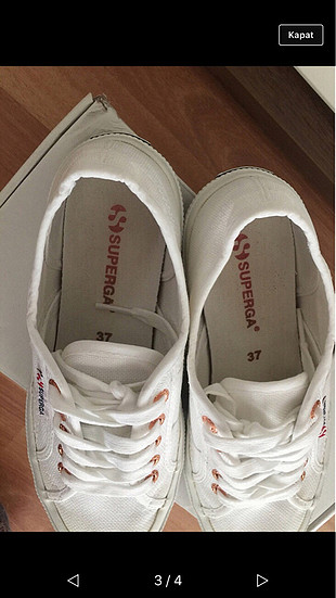 37 Beden Orijinal beyaz superga 