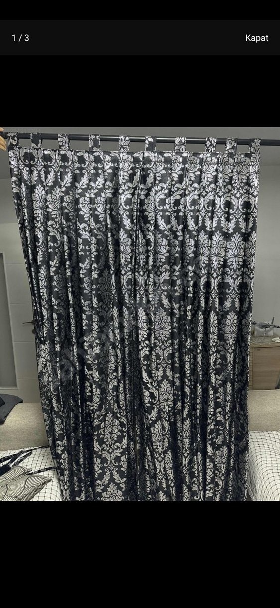 Desenli Fon Perde - Görsel 2