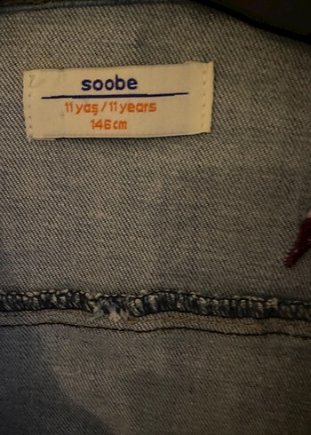 Soo be Nakışlı Mavi Kadın Denim Ceket11 yaş
