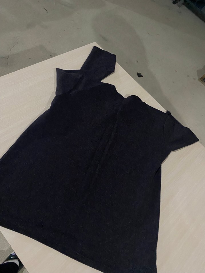 V Yaka Siyah  Uzun Kollu - Görsel 3