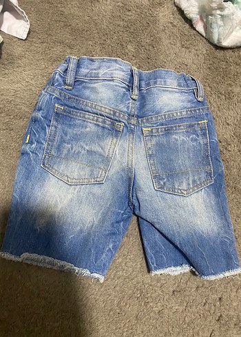 Mavi Erkek/kız çocukKot Şort Buckle Detaylı - Görsel 3