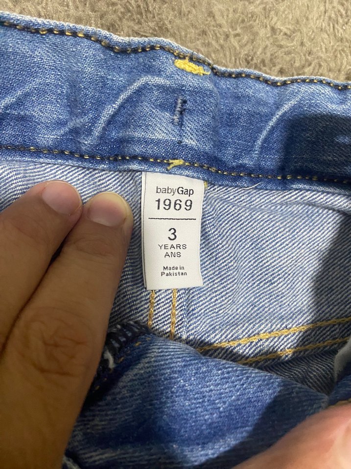 Mavi Erkek/kız çocukKot Şort Buckle Detaylı - Görsel 2