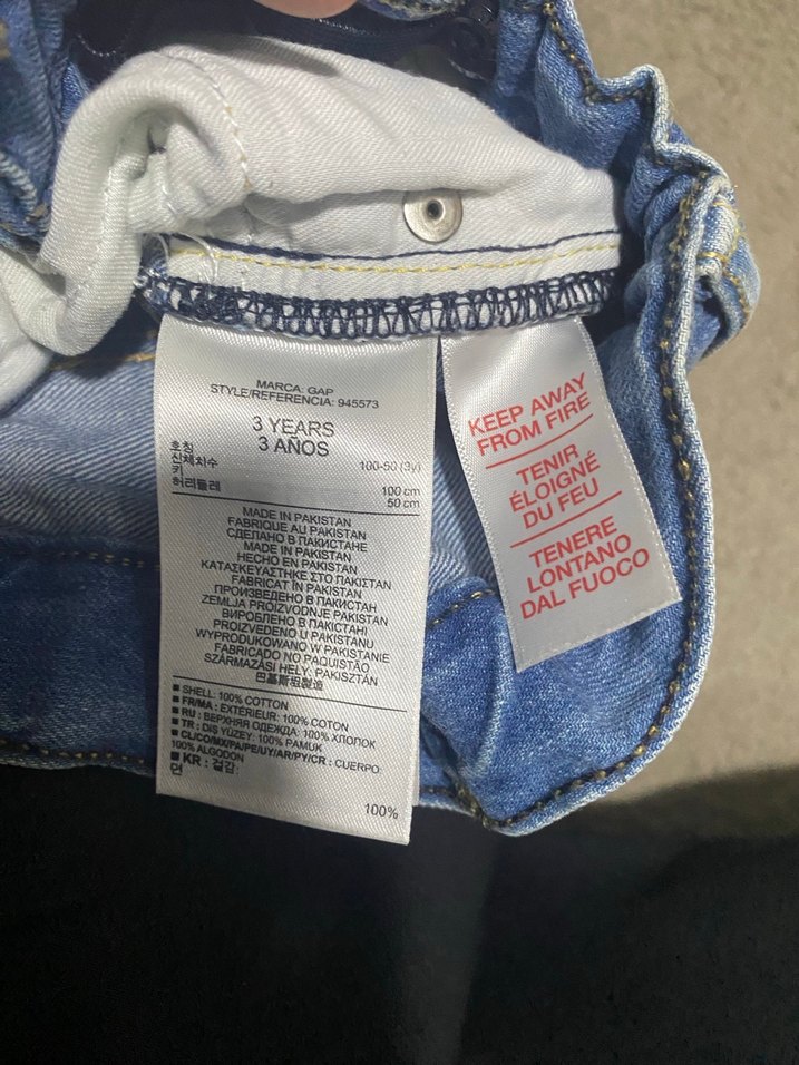 Mavi Erkek/kız çocukKot Şort Buckle Detaylı - Görsel 4