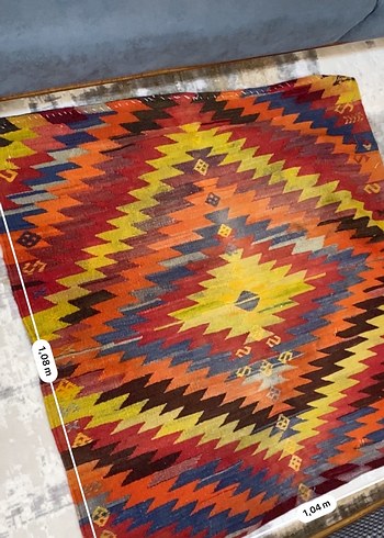 Çok Renkli Bağlama Desenli Geleneksel Halı - Görsel 4