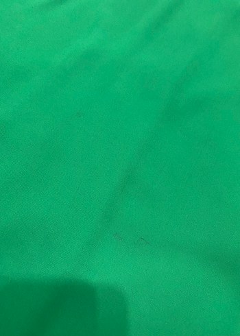 Yeşil Kadın Fırfırlı Uzun Kollu Bluz - Görsel 4