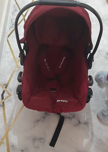 Bordo Beneto Bebek Arabası ve puseti - Görsel 8